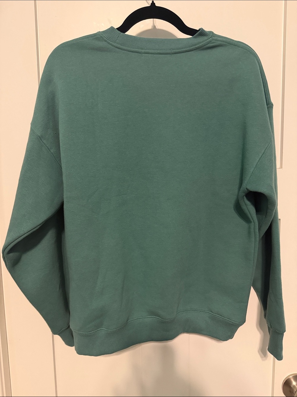 London Social Club Embroidered Crewneck Sweatshirt - Teal Green - Picture 4 of 5